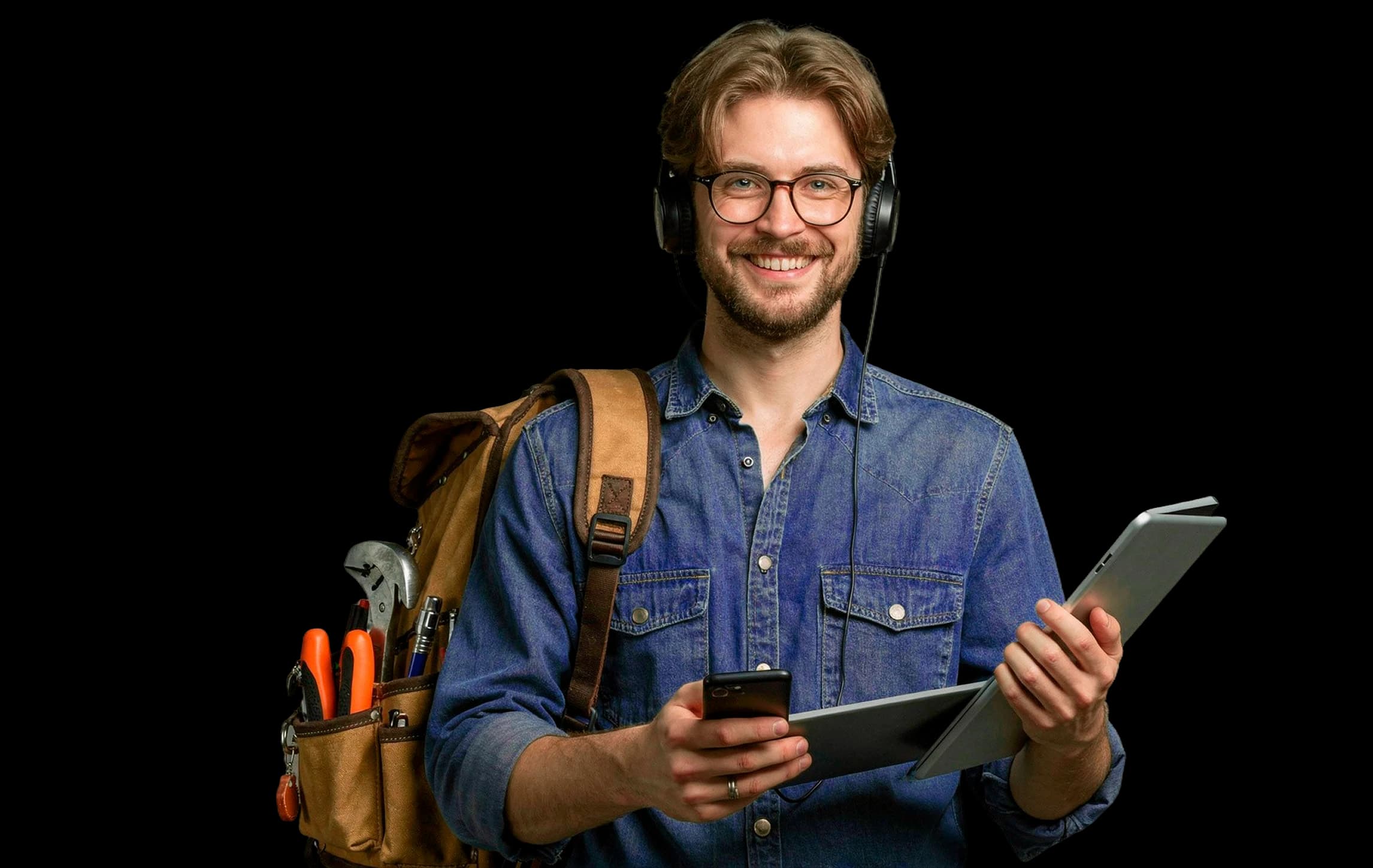 Smiling professional ready to help