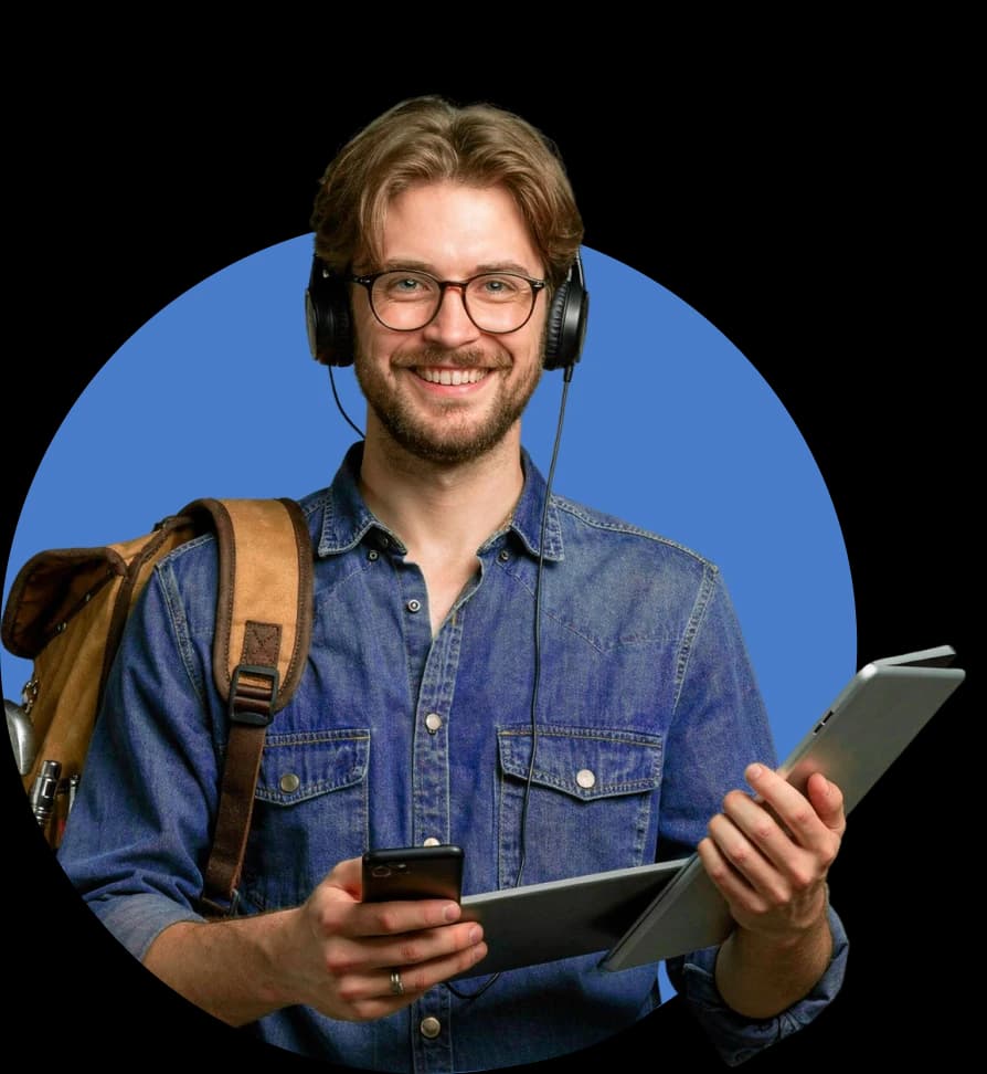Smiling professional ready to help